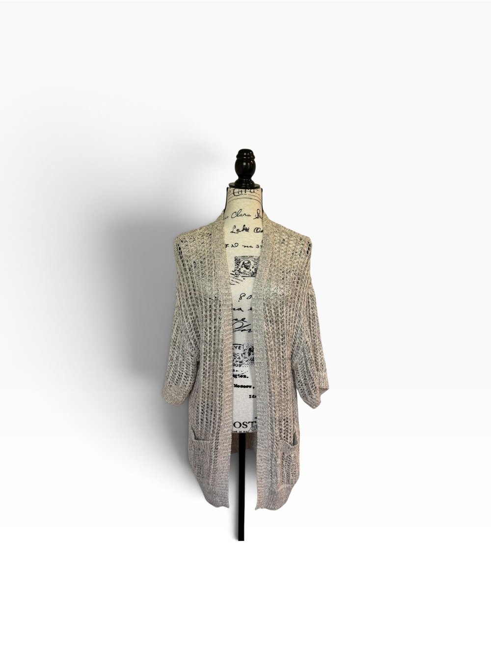 Free People Open-Weave Women’s XS Duster Cardigan Boho Hippie Coastal Cowgirl